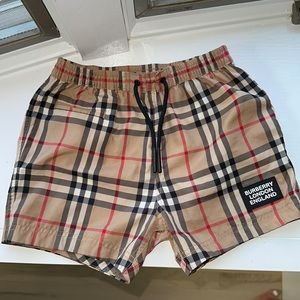 Burberry Swim Trunks 18 months Logo Appliqué Vintage Check Swim Shorts